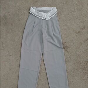Commense Gray High-Waisted Pants